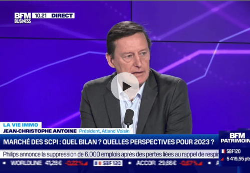 Bilan 2022 SCPI interview Jean-Christophe ANTOINE BFM